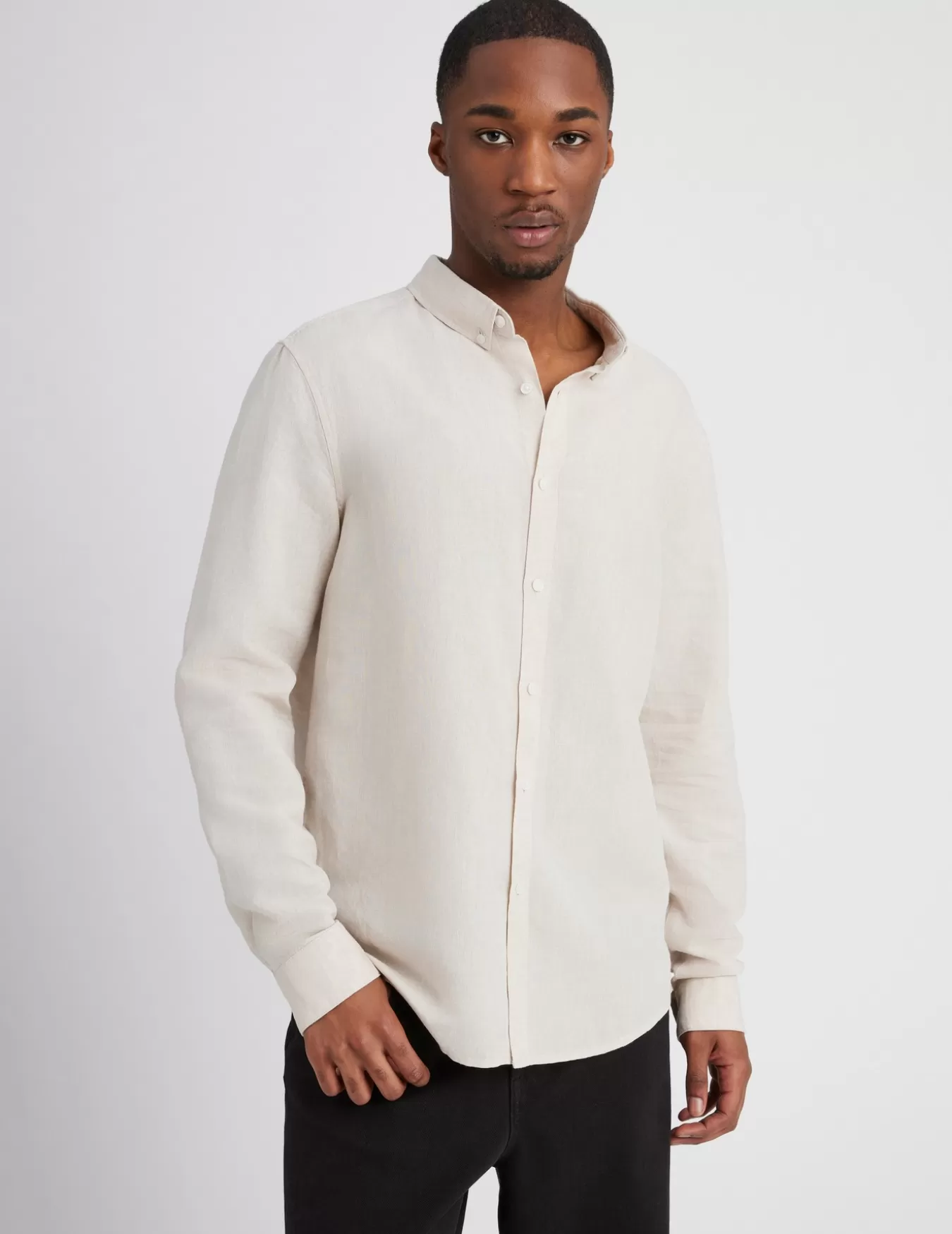 Chemise Coton Lin Unie^BZB Flash Sale