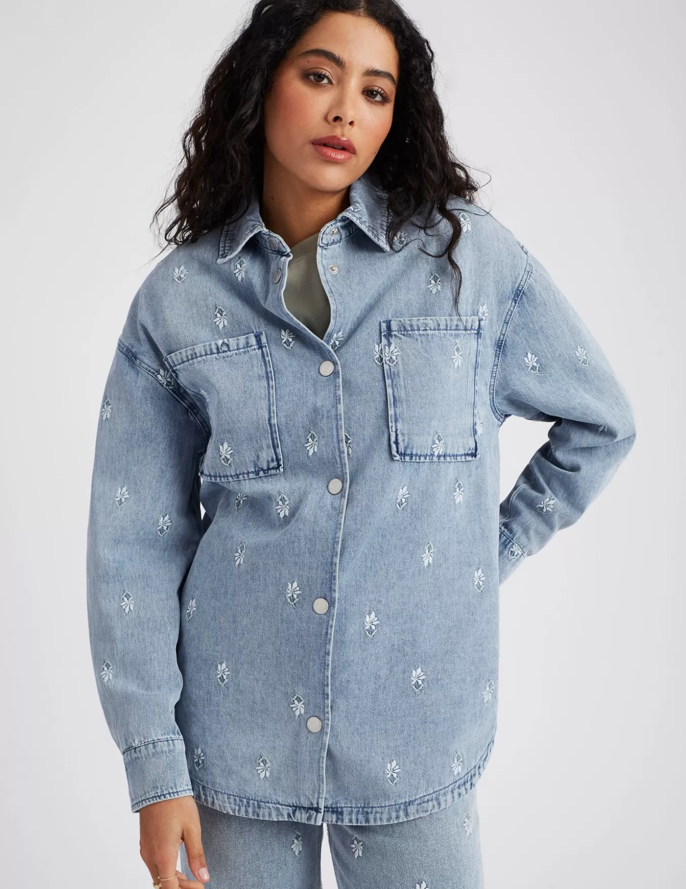 Chemise En Jean Brodée^BZB Flash Sale