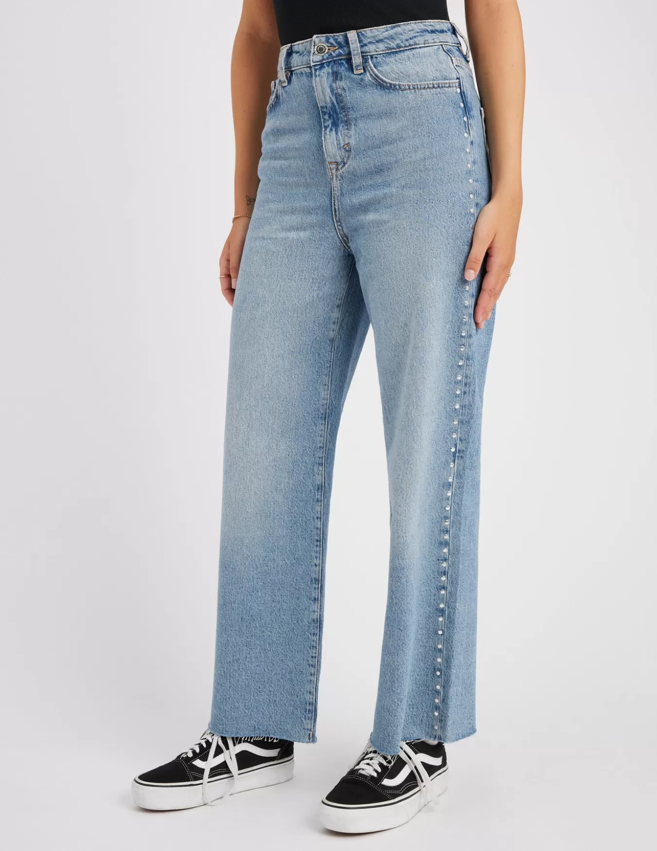 Jean Straight à Strass^BZB Best Sale