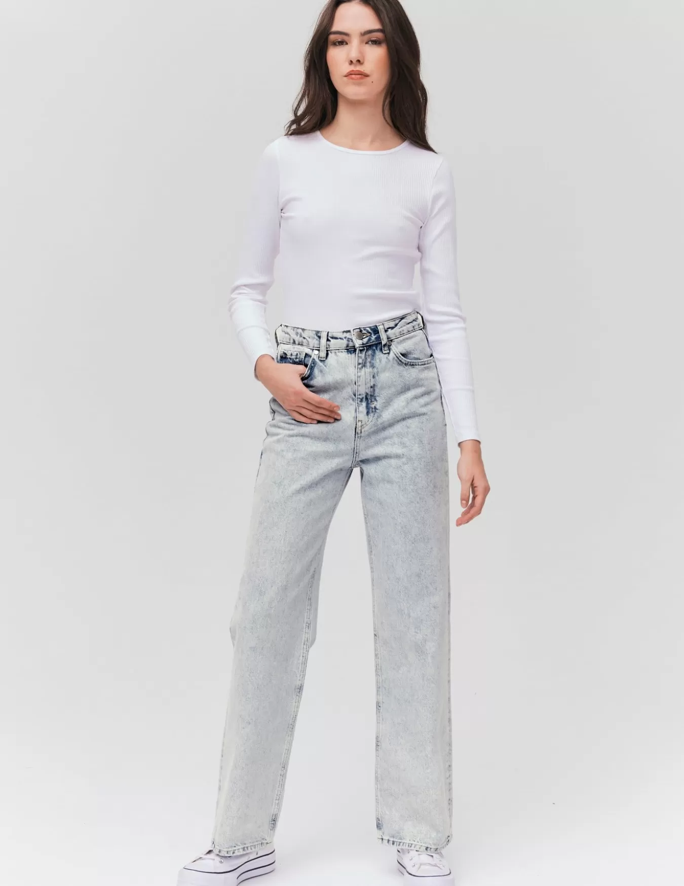 Jean Straight Taille Haute^BZB Cheap