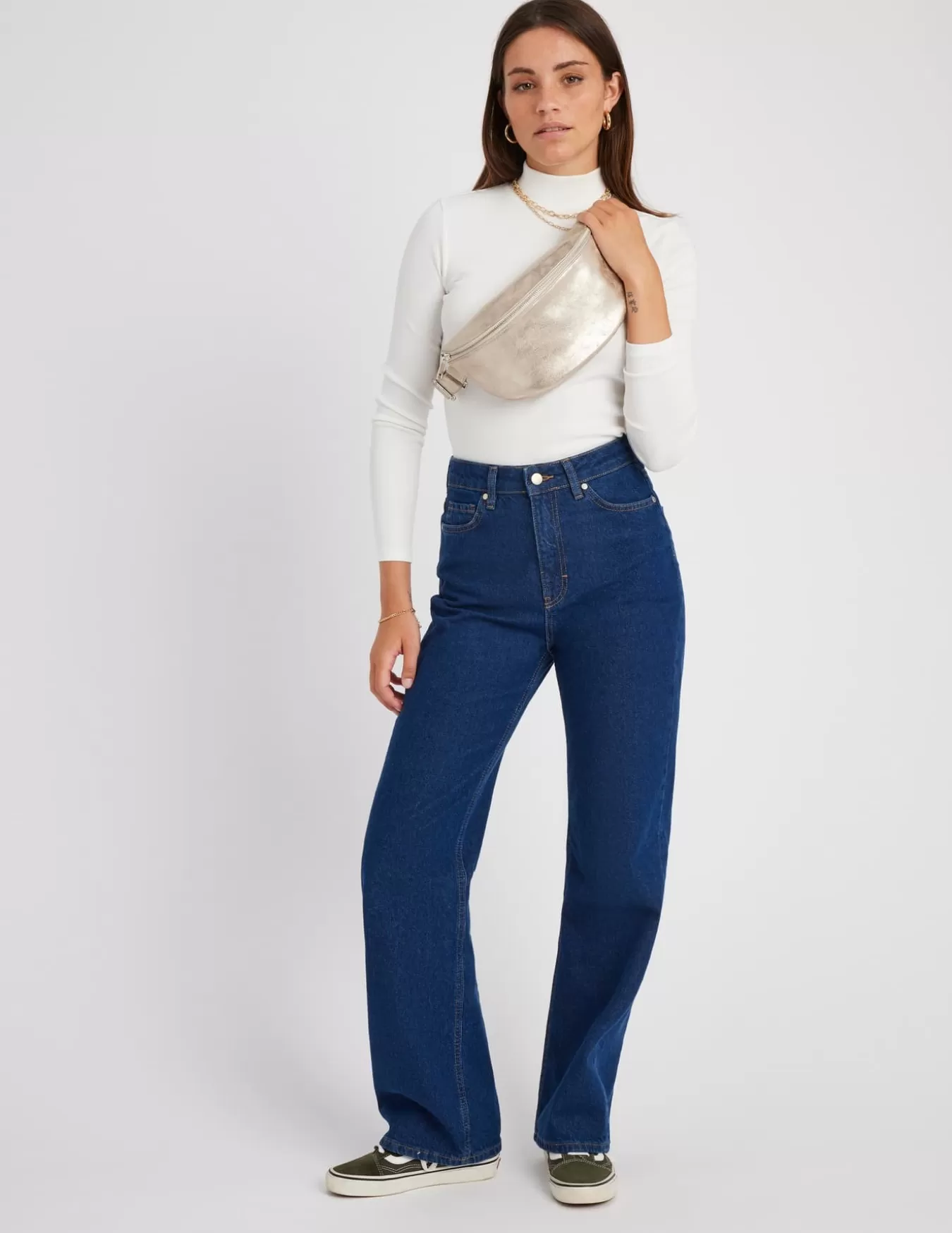 Jean Straight Taille Haute^BZB Sale