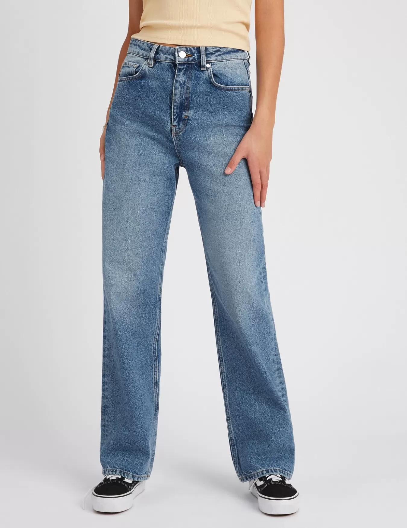 Jean Straight Taille Haute^BZB Flash Sale