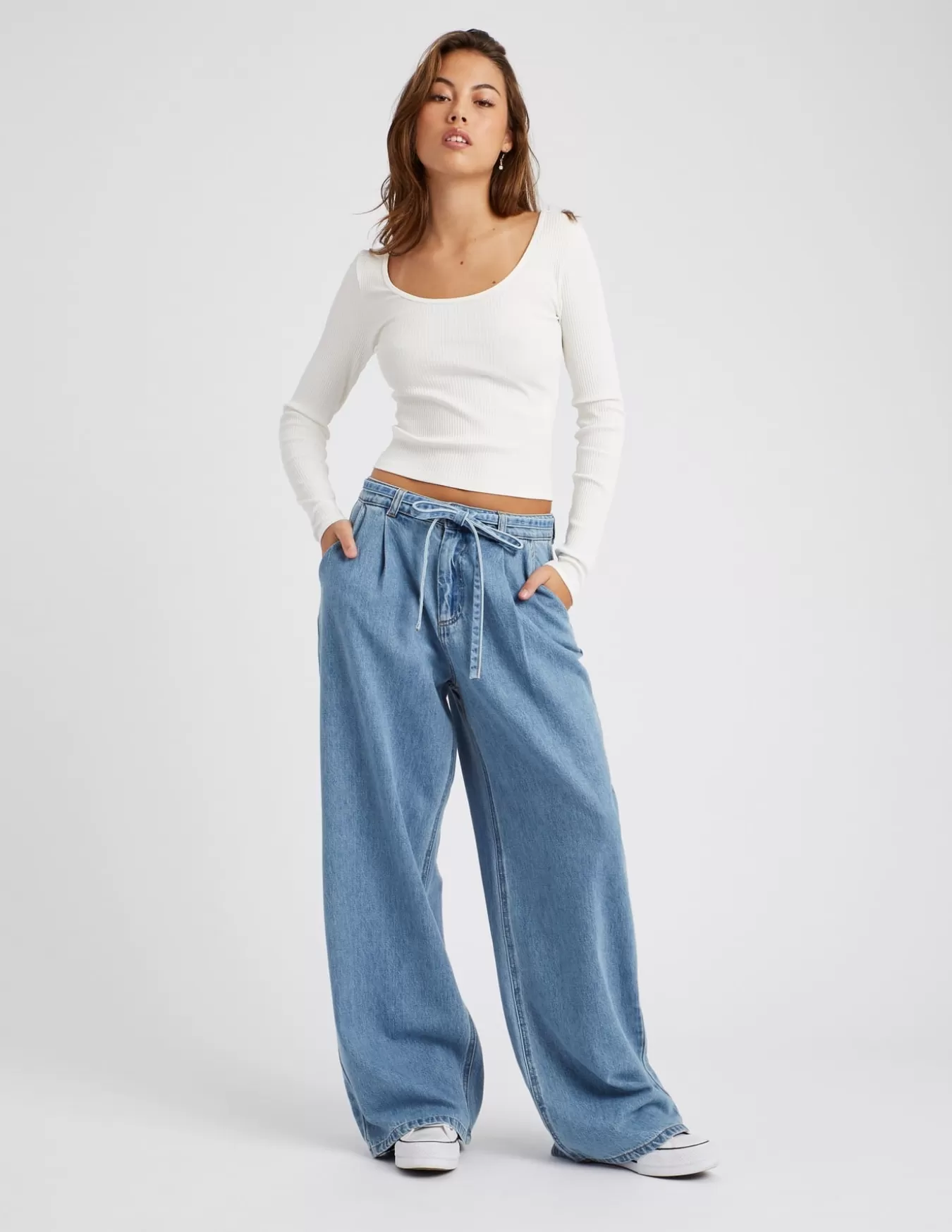 Jean Wide Leg à Pinces^BZB Shop