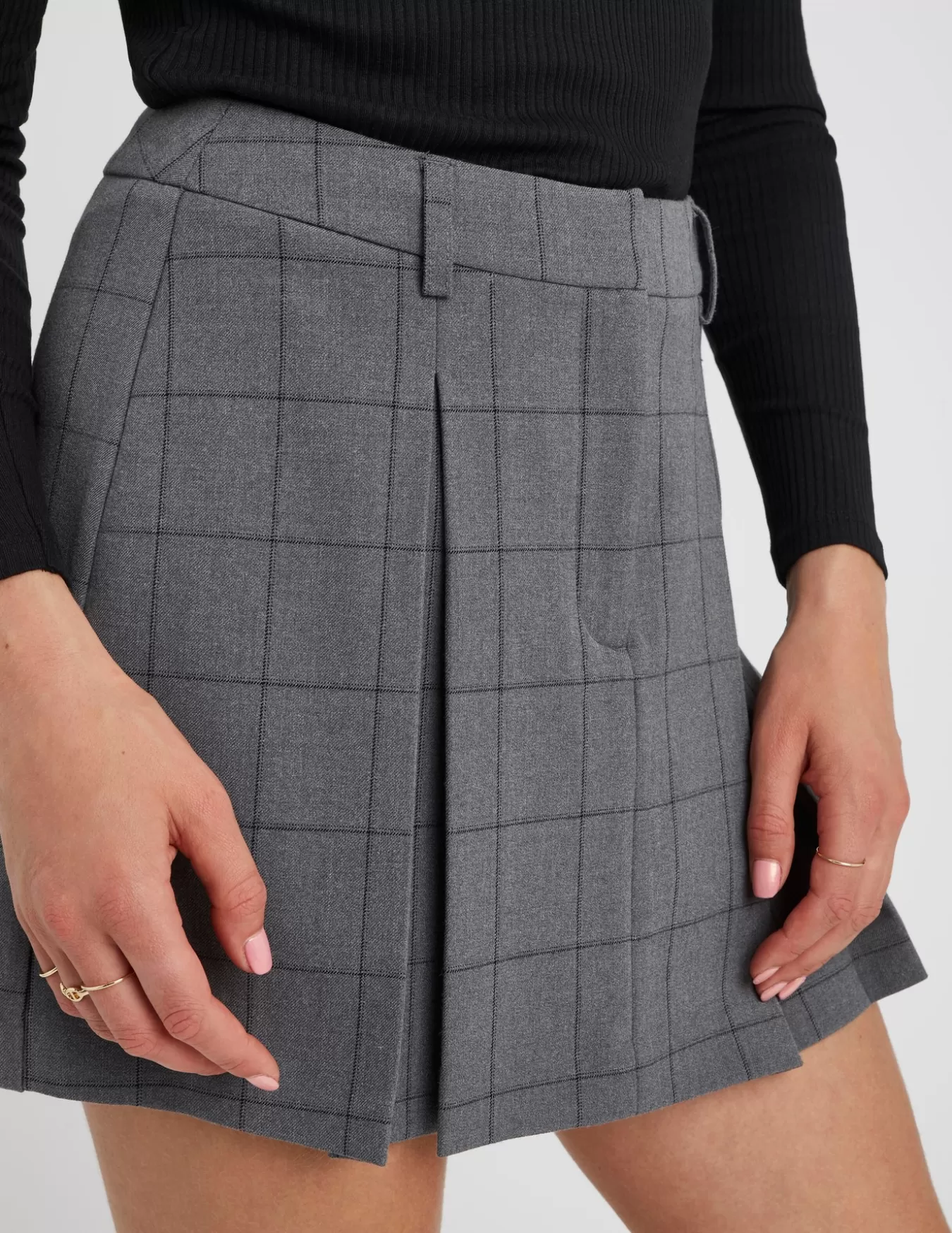 Jupe Short Plissée à Carreaux^BZB Flash Sale