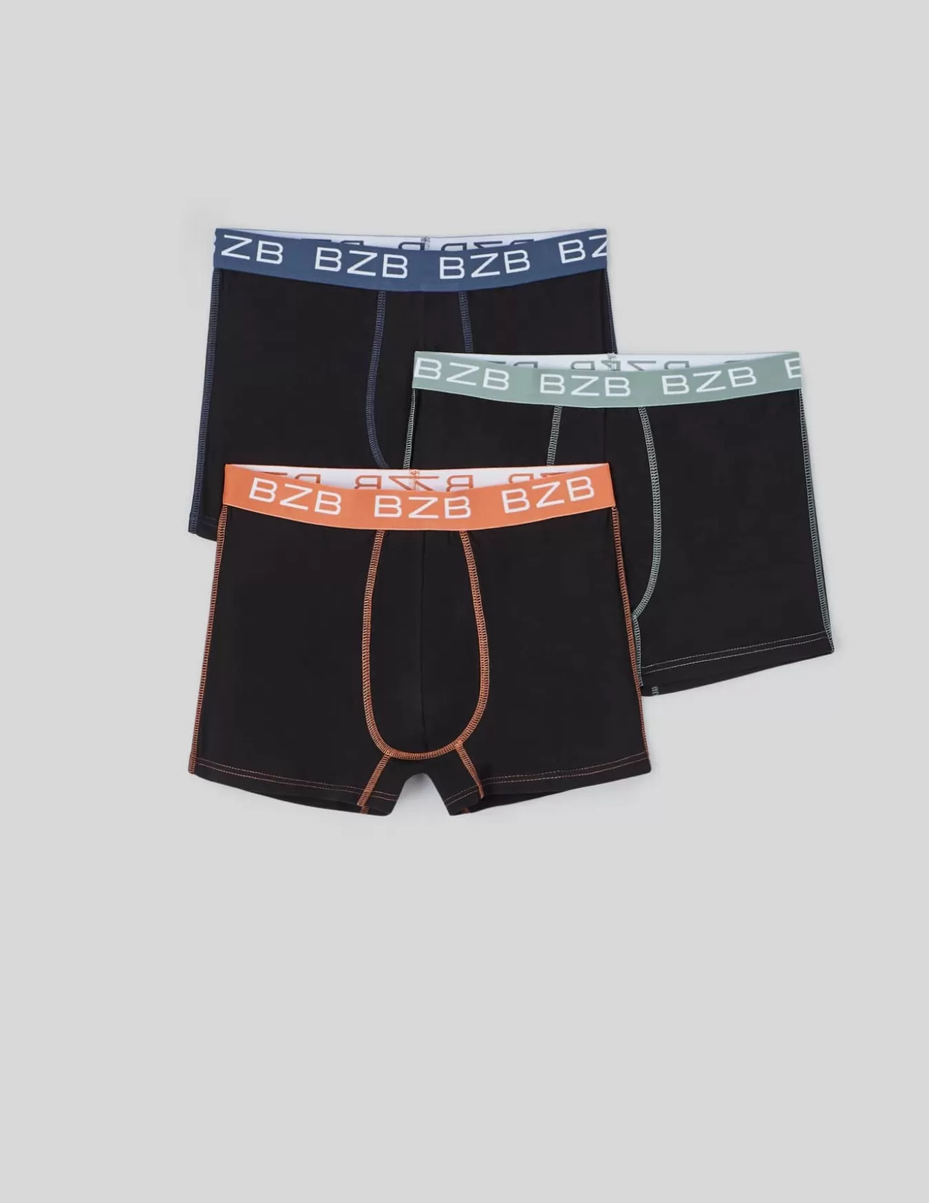 Lot 3 Boxers élastique Contrasté^BZB Shop