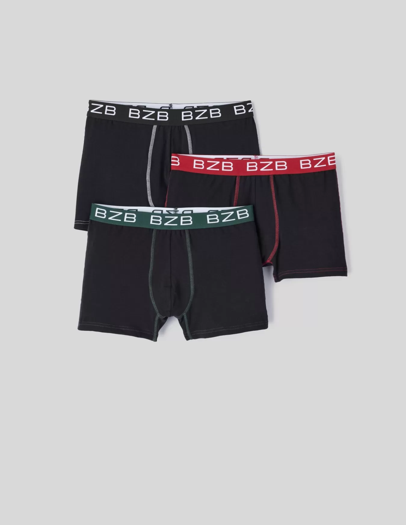 Lot 3 Boxers élastique Contrasté^BZB Store