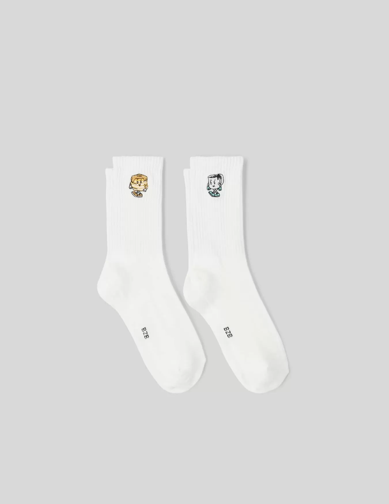 Lot De 2 Paires De Chaussettes Fantaisie Broderie^BZB Discount