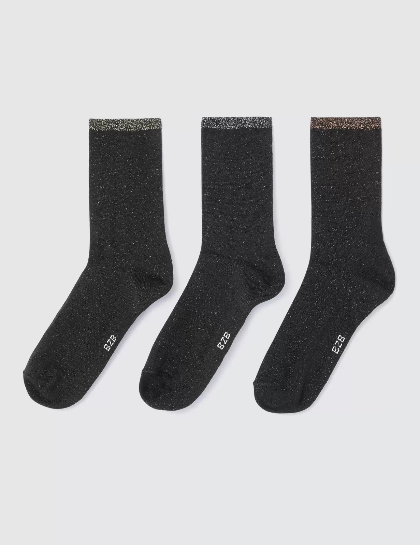 Lot De 3 Paires De Chaussettes es Lurex^BZB Outlet