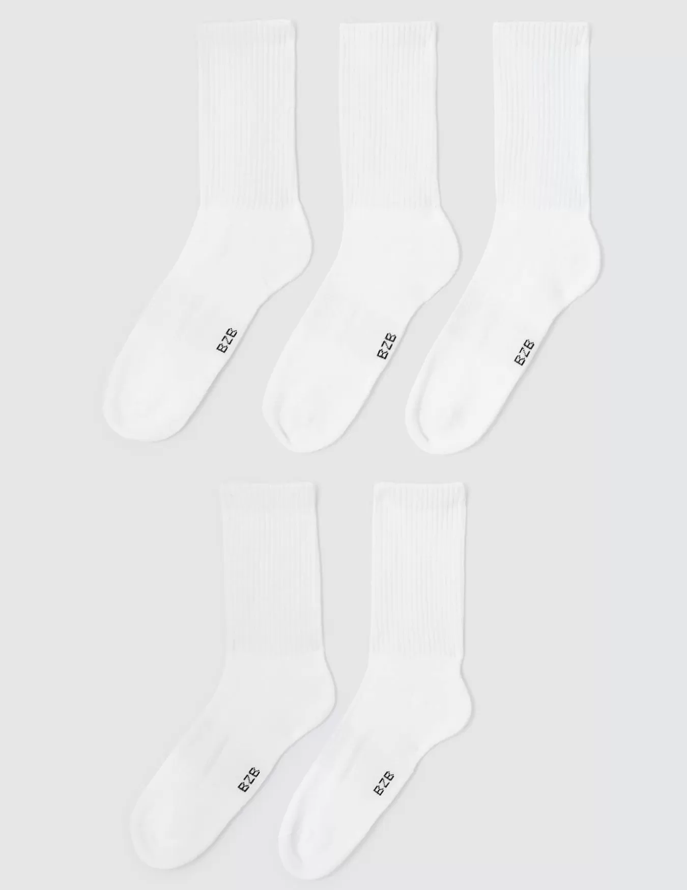 Lot De 5 Paires De Chaussettes Unies^BZB Store