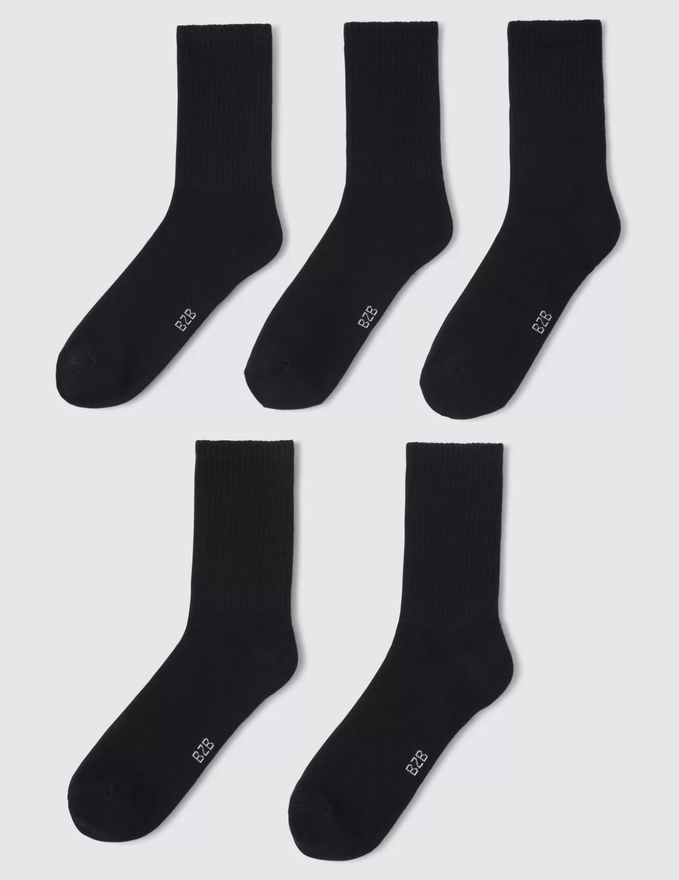 Lot De 5 Paires De Chaussettes Unies^BZB Discount