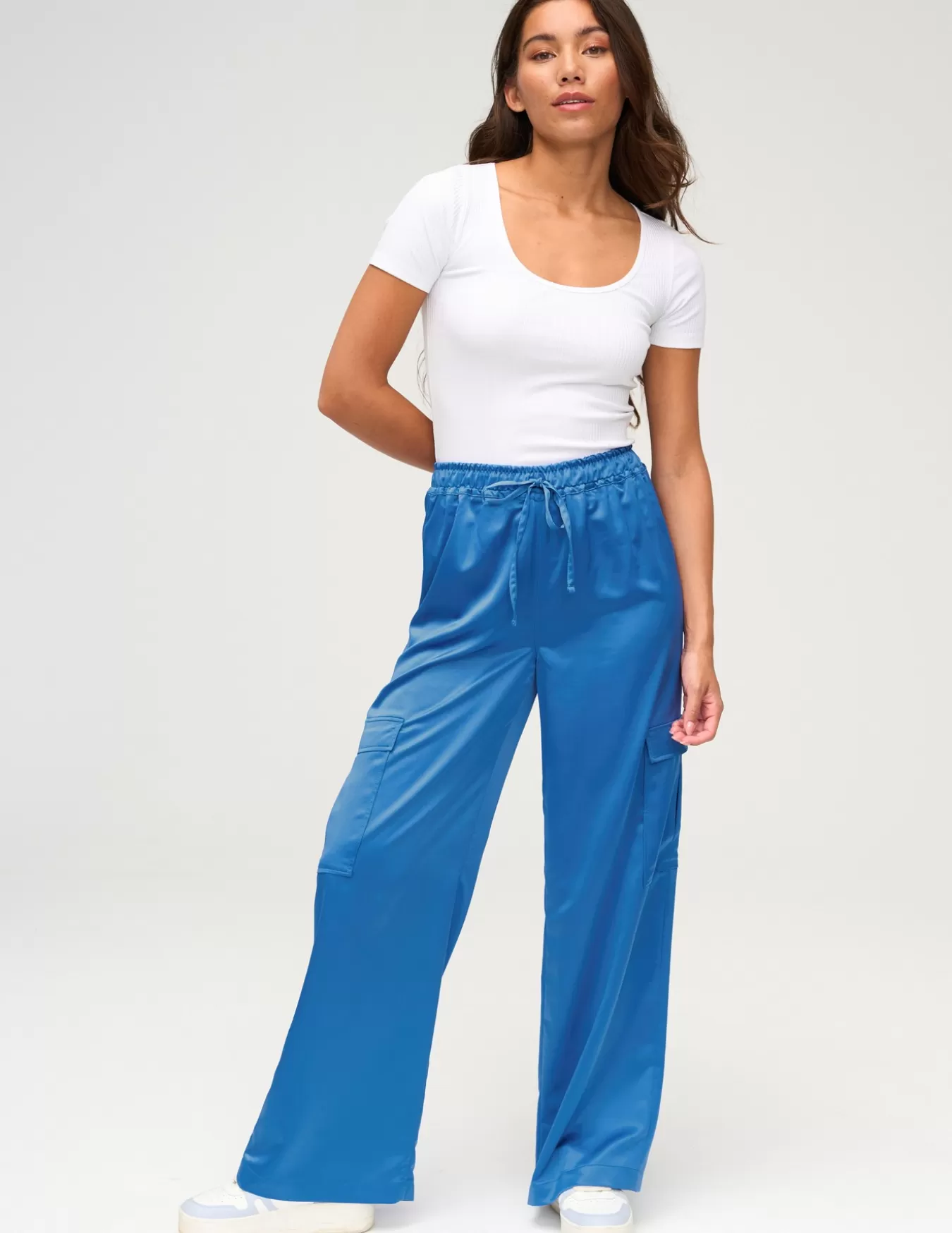 Pantalon Cargo En Satin^BZB Sale