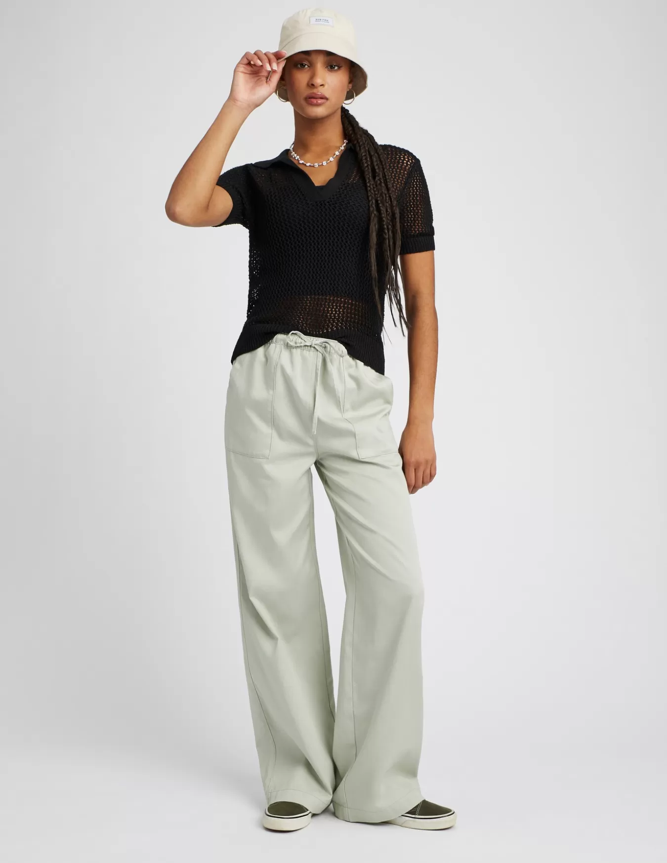 Pantalon Fluide Avec Poches En Lyocell^BZB Flash Sale