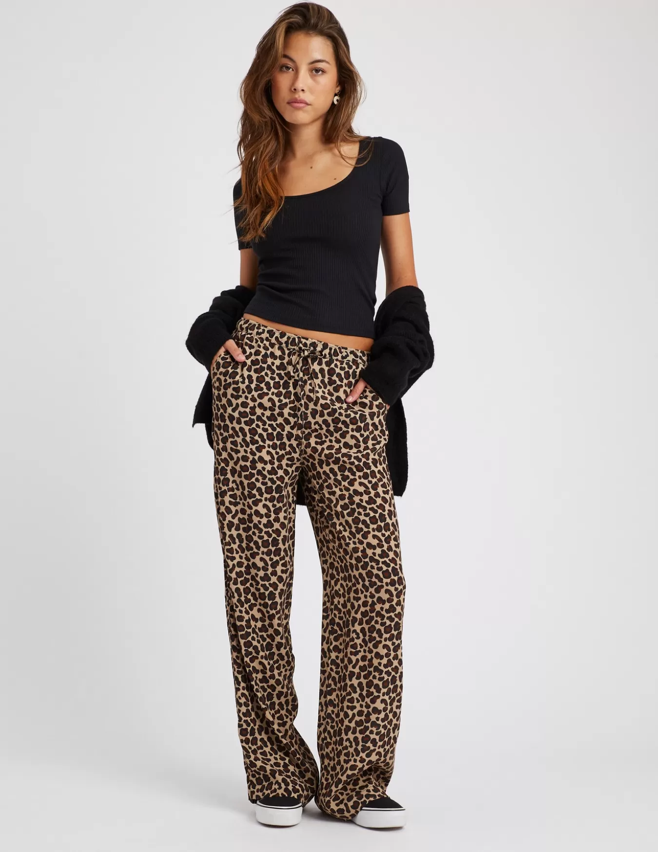 Pantalon Fluide Droit Imprimé^BZB Hot