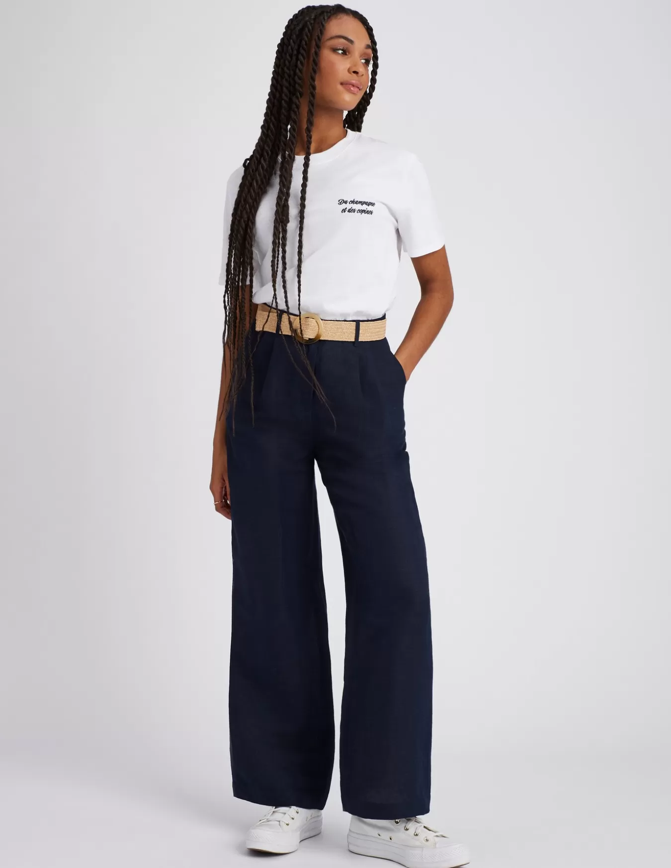 Pantalon Lin Avec Ceinture^BZB Clearance