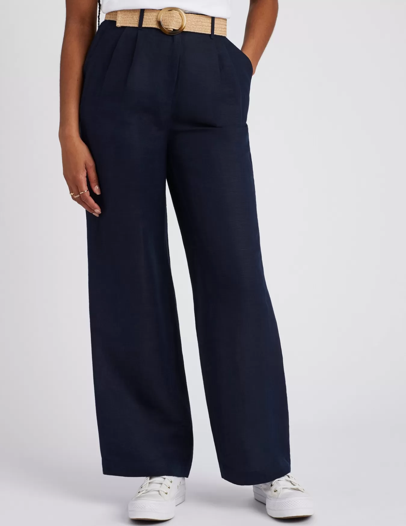 Pantalon Lin Avec Ceinture^BZB Clearance