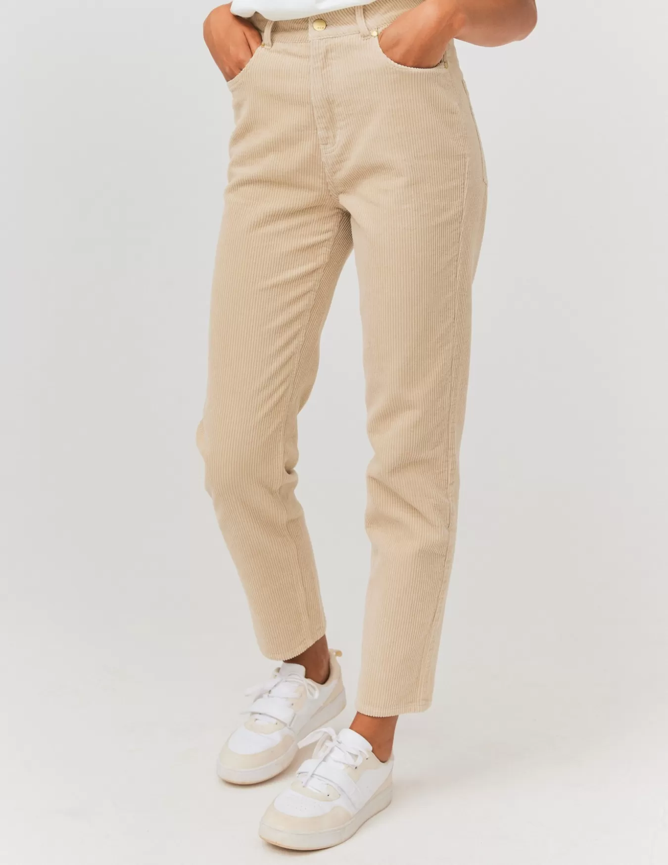 Pantalon Mom En Velours^BZB Cheap