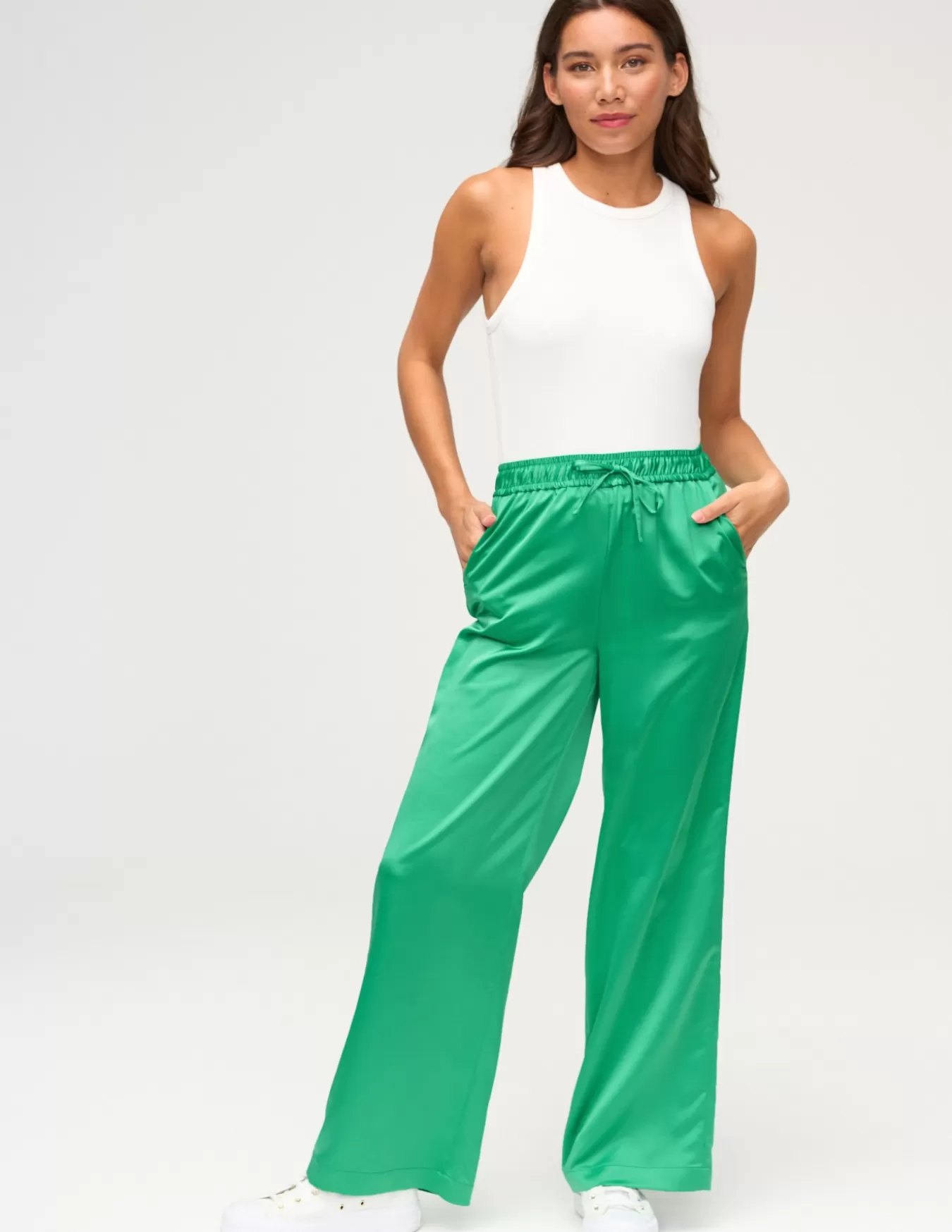 Pantalon Satin Taille élastiquée^BZB Clearance