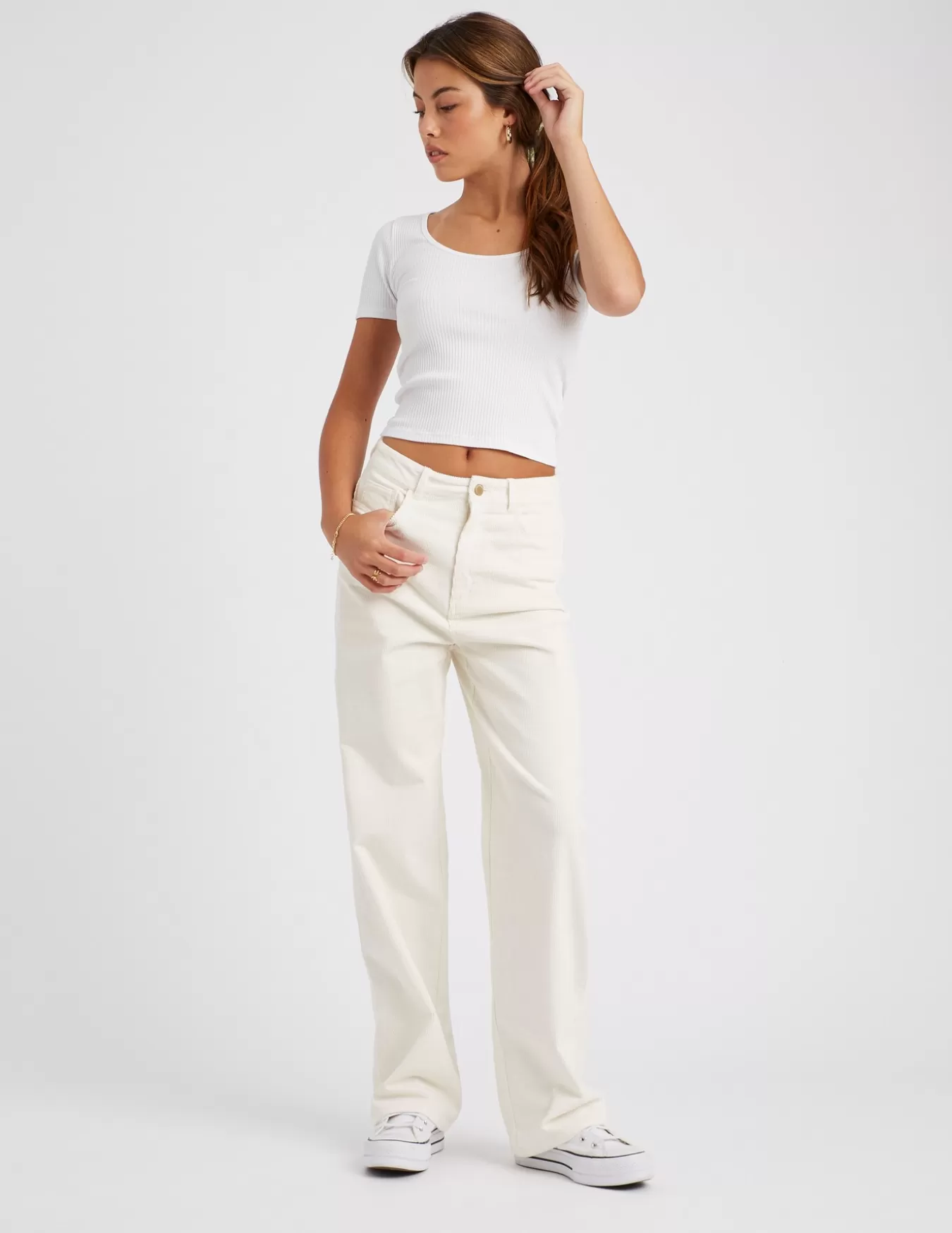 Pantalon Straight Velours^BZB Online