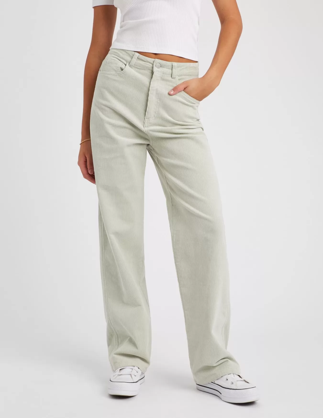 Pantalon Straight Velours^BZB Online