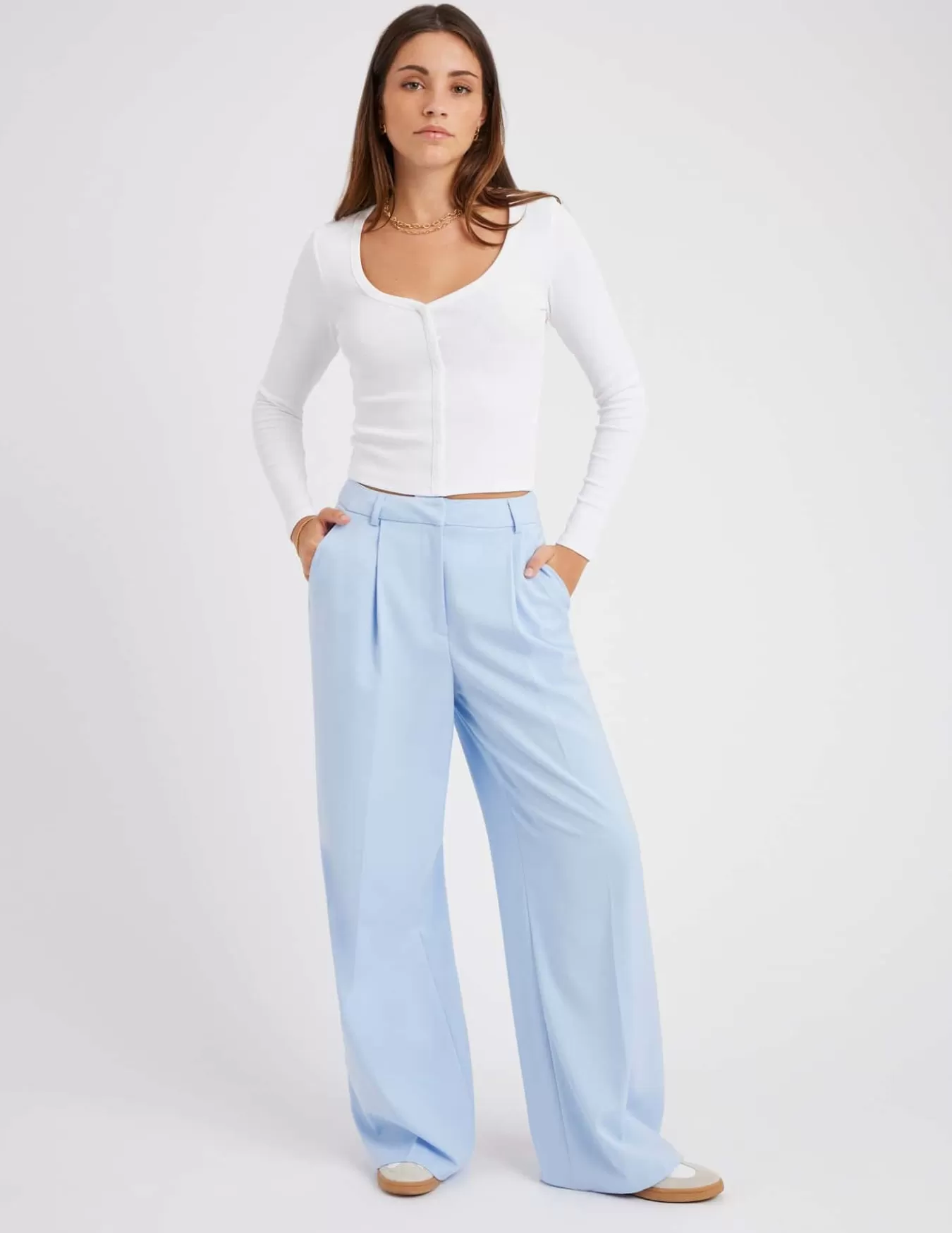 Pantalon Tailleur à Pinces^BZB Best Sale