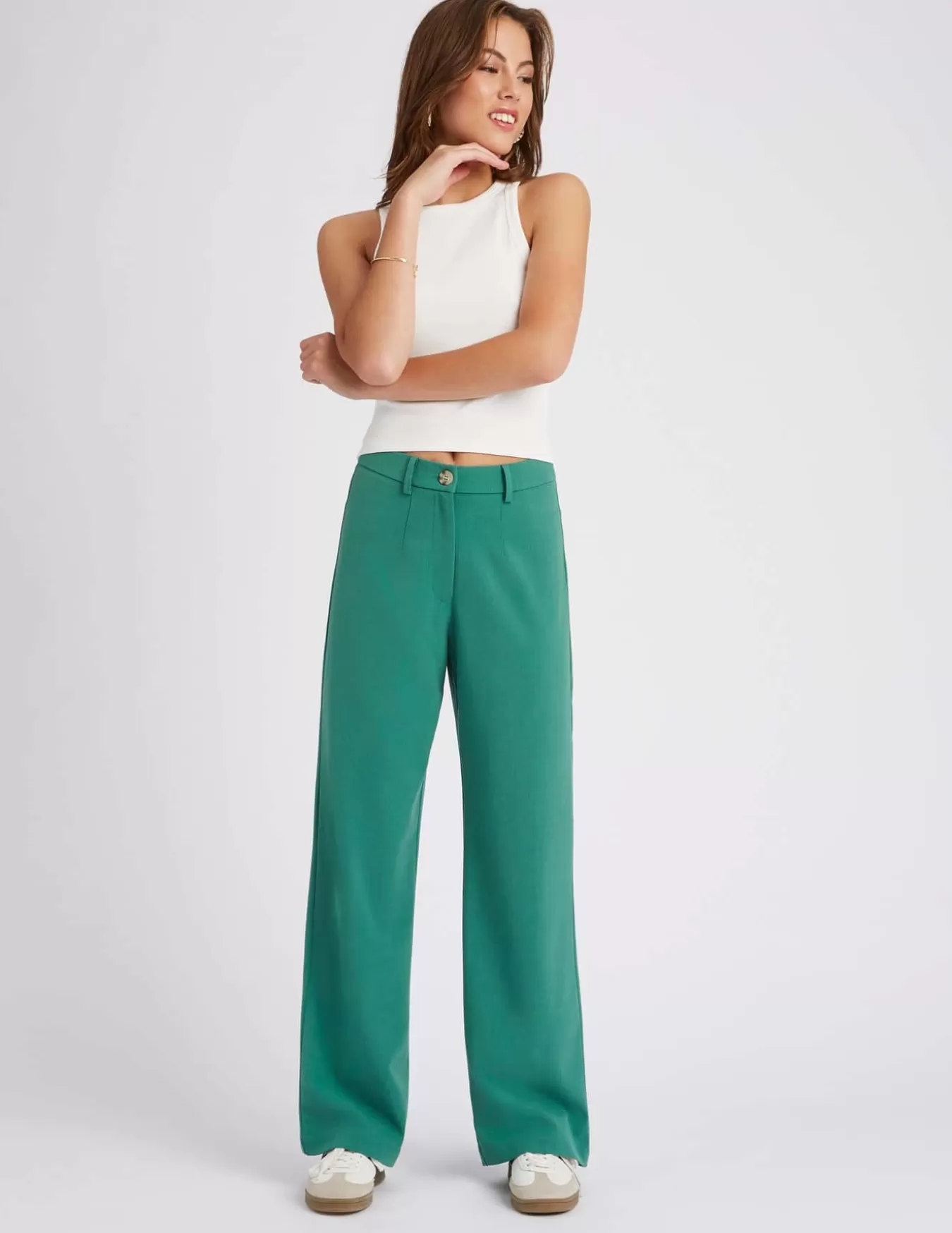 Pantalon Tailleur Polyester Recyclé^BZB Online