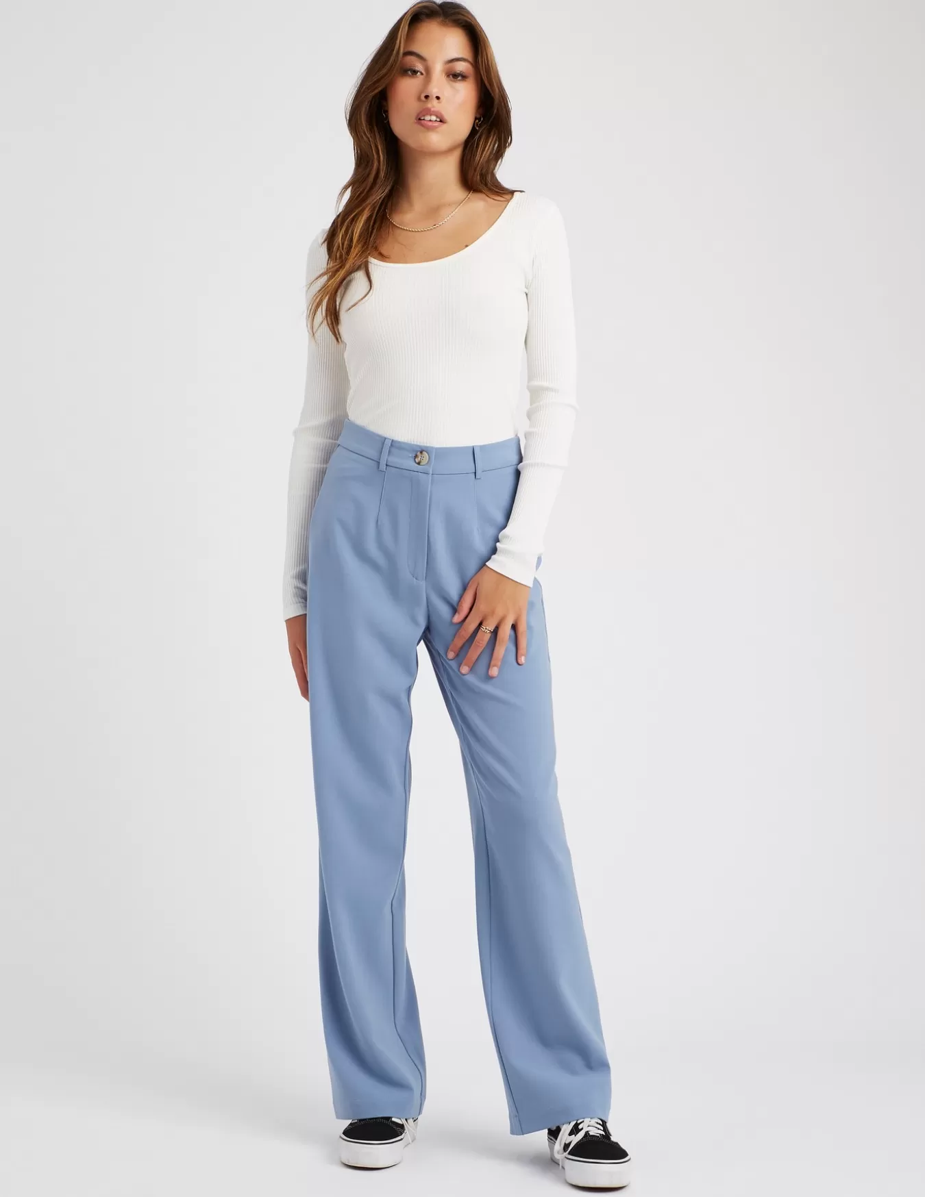 Pantalon Tailleur Polyester Recyclé^BZB Cheap