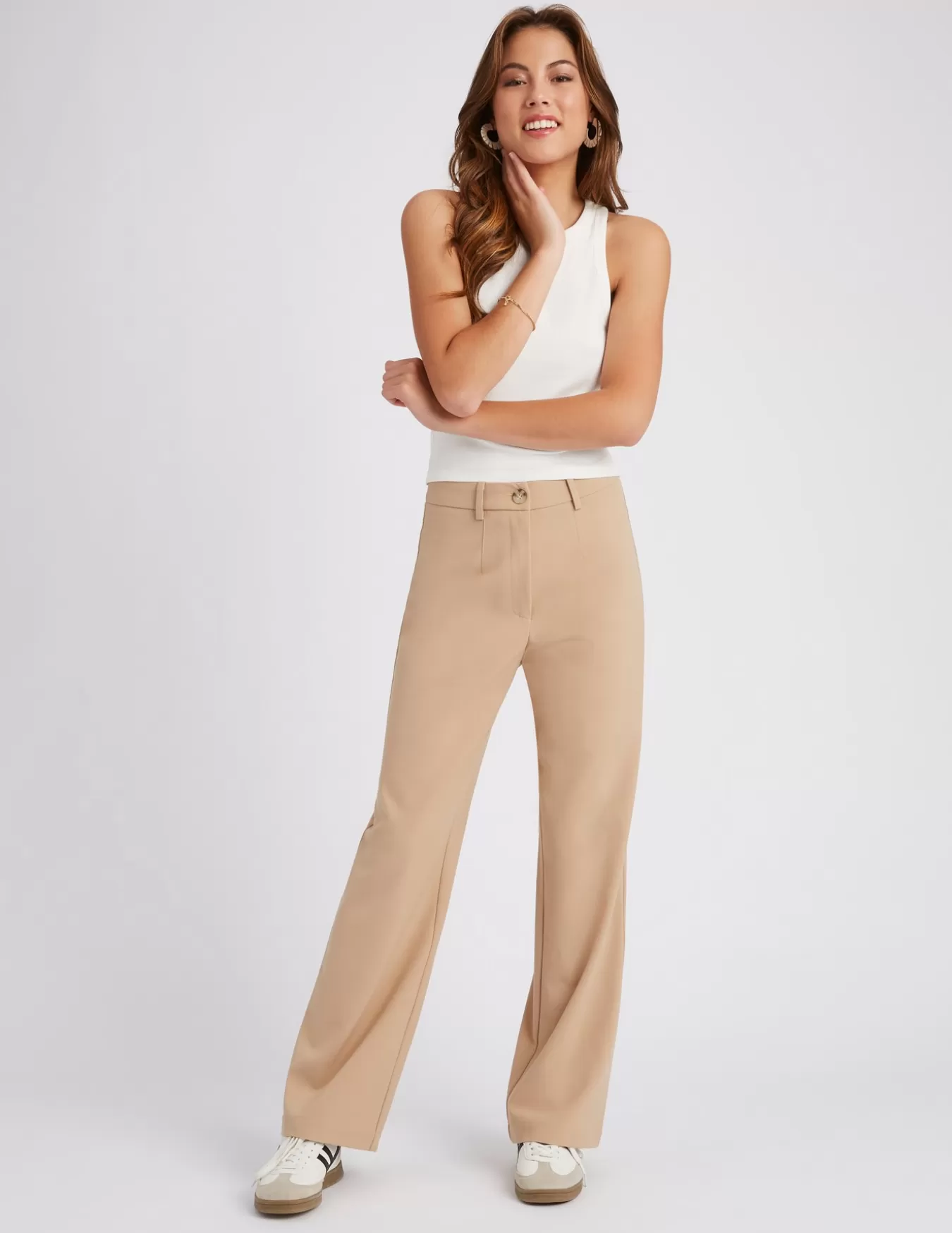 Pantalon Tailleur Polyester Recyclé^BZB Cheap