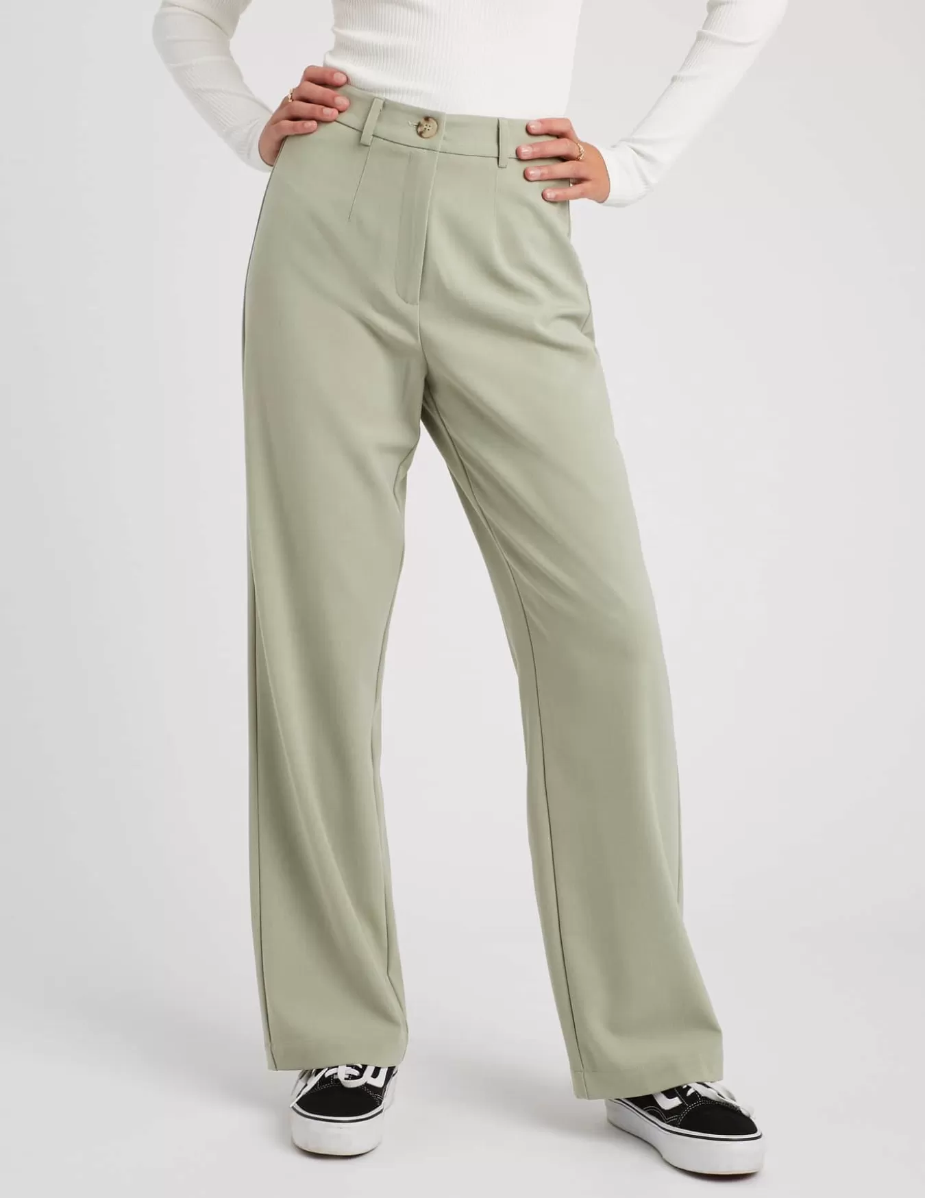 Pantalon Tailleur Polyester Recyclé^BZB Clearance