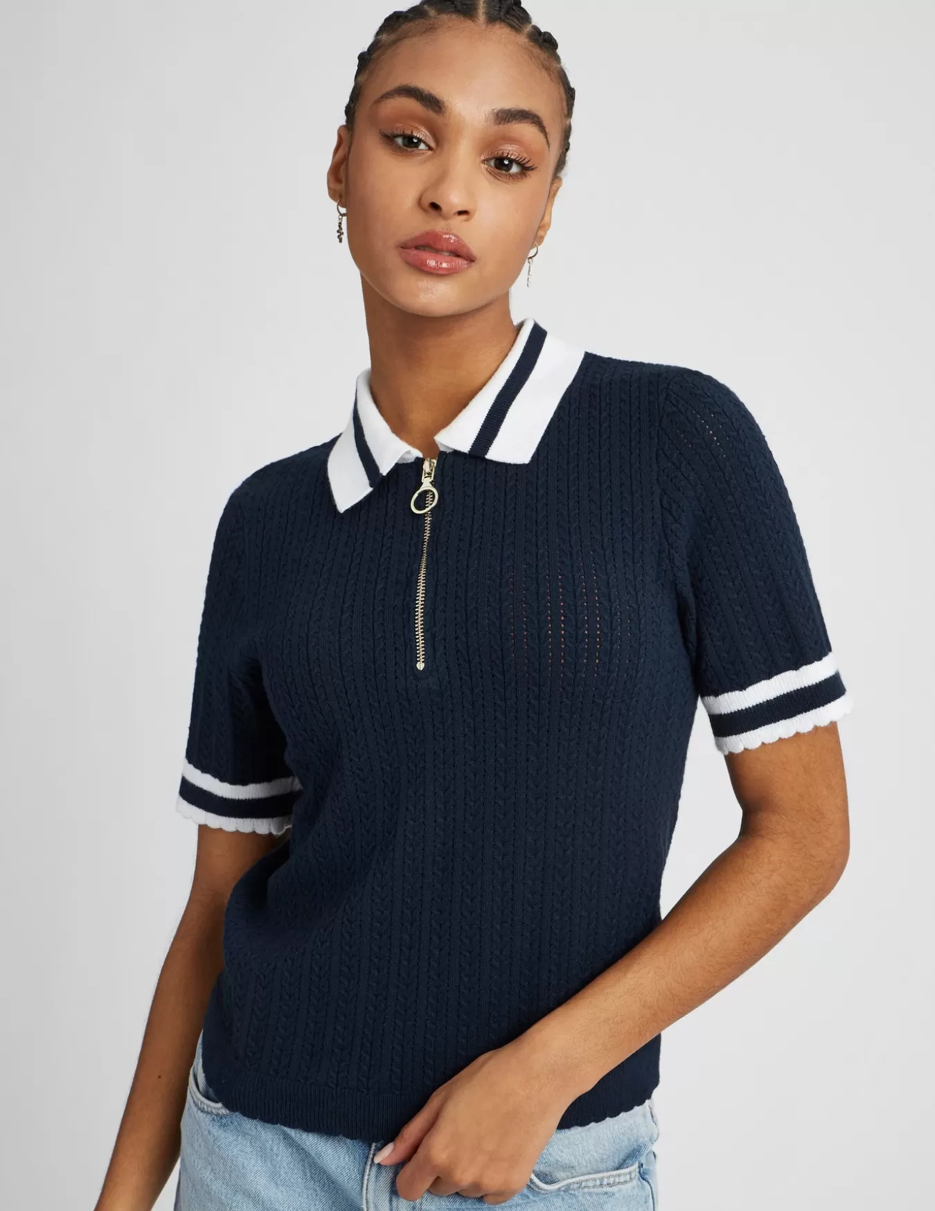 Polo En Maille Bicolore^BZB Sale