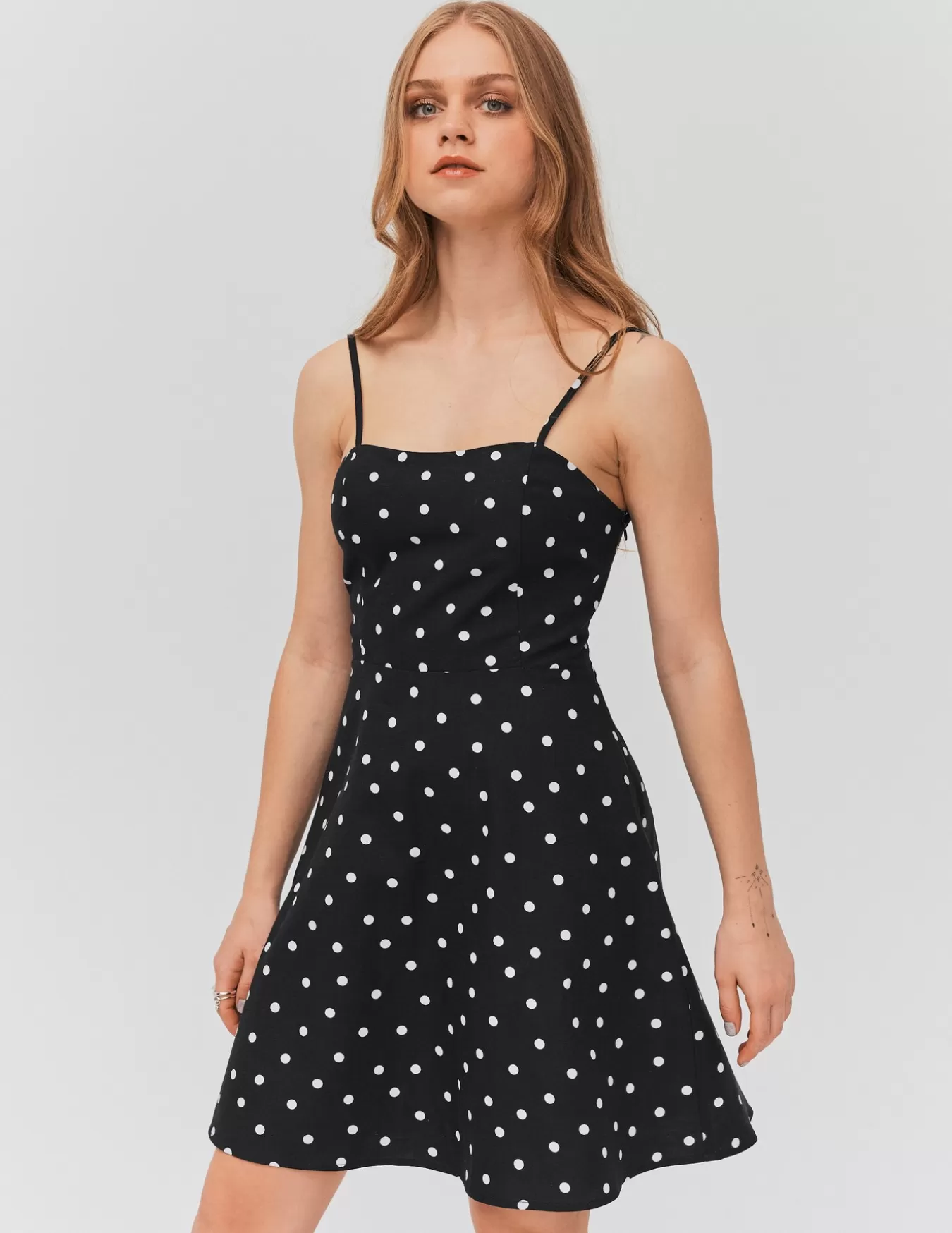 Robe Bustier à Pois En Lin^BZB Store