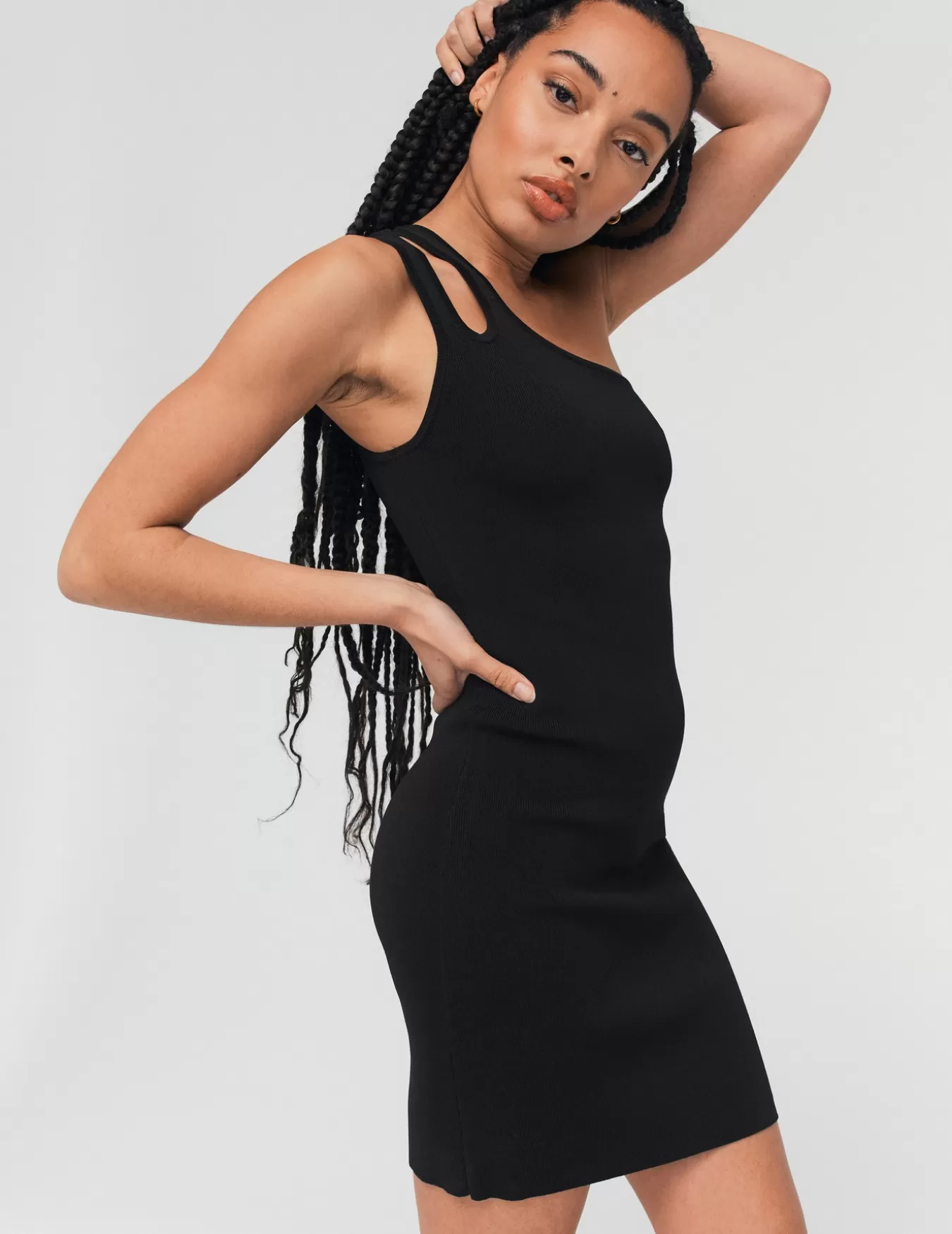 Robe En Maille Cut Out^BZB Shop