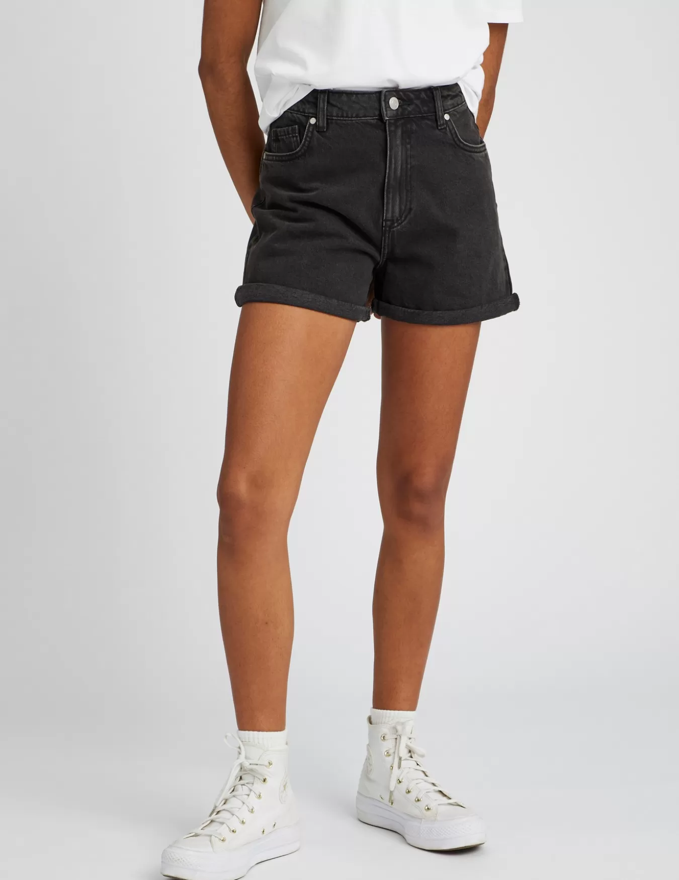 Short En Jean Mom Fit^BZB Cheap