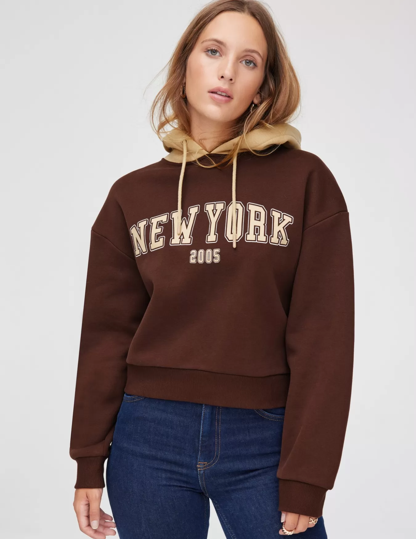 Sweat Campus Contrasté New York^BZB Clearance