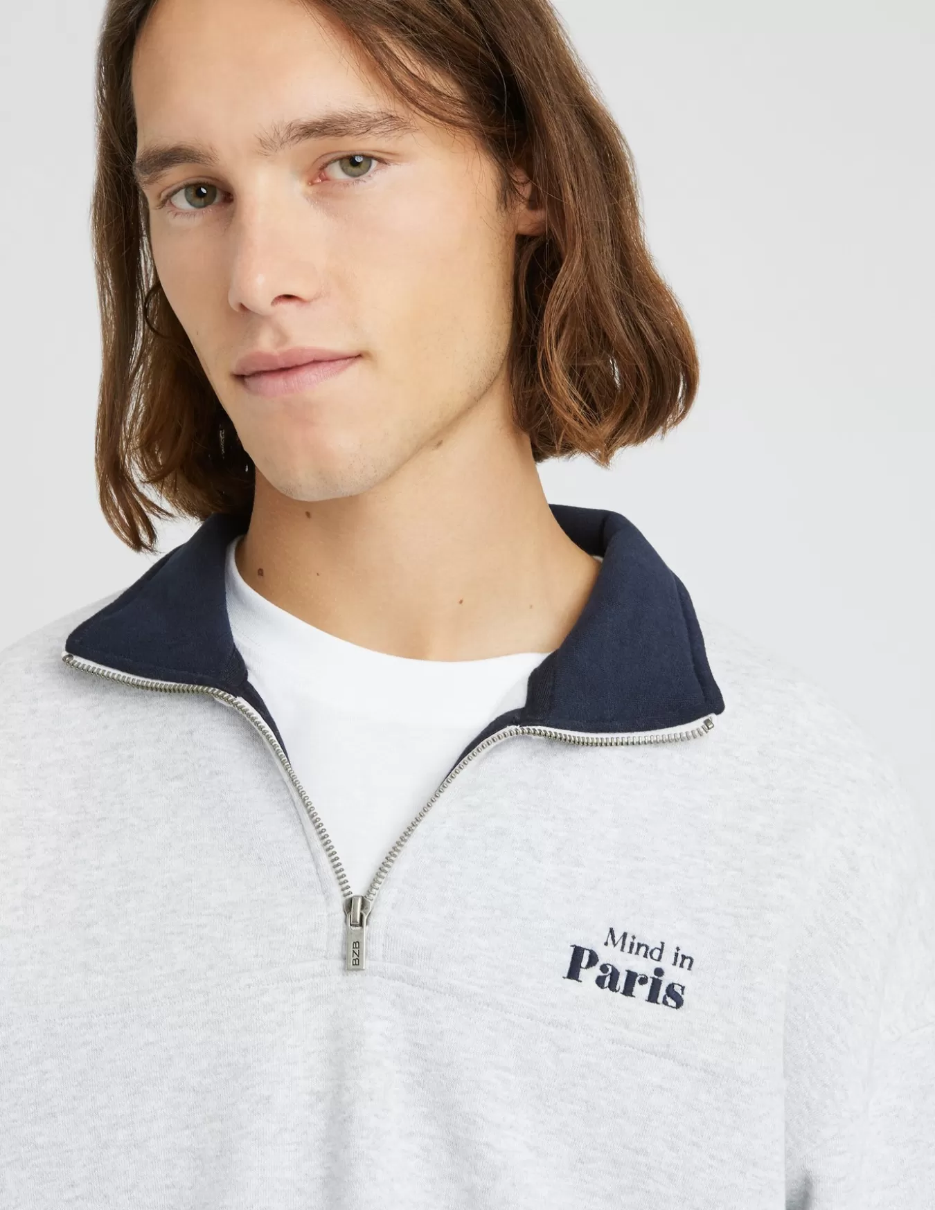 Sweat Col Montant Zippé^BZB Discount