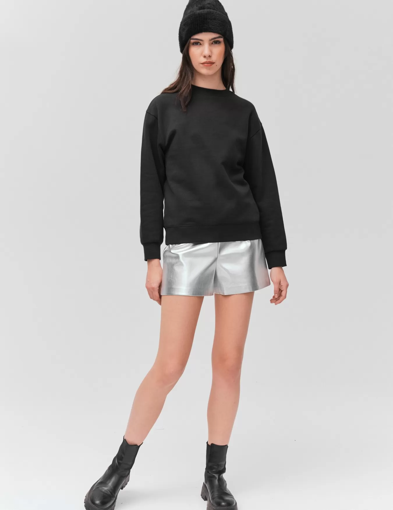 Sweat Col Rond Sequins^BZB Outlet