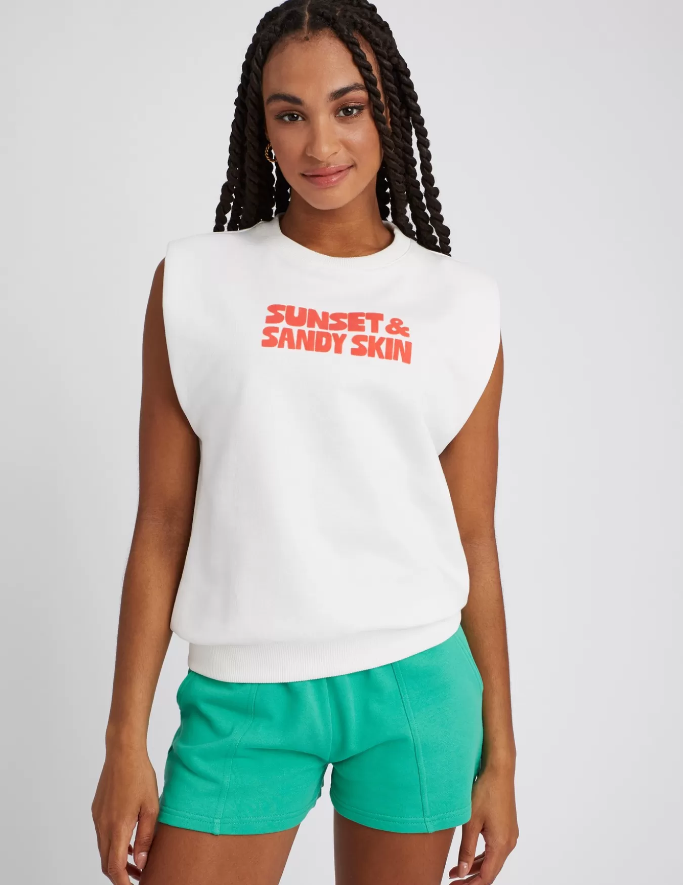 Sweat Sans Manches Imprimé Velours^BZB Store