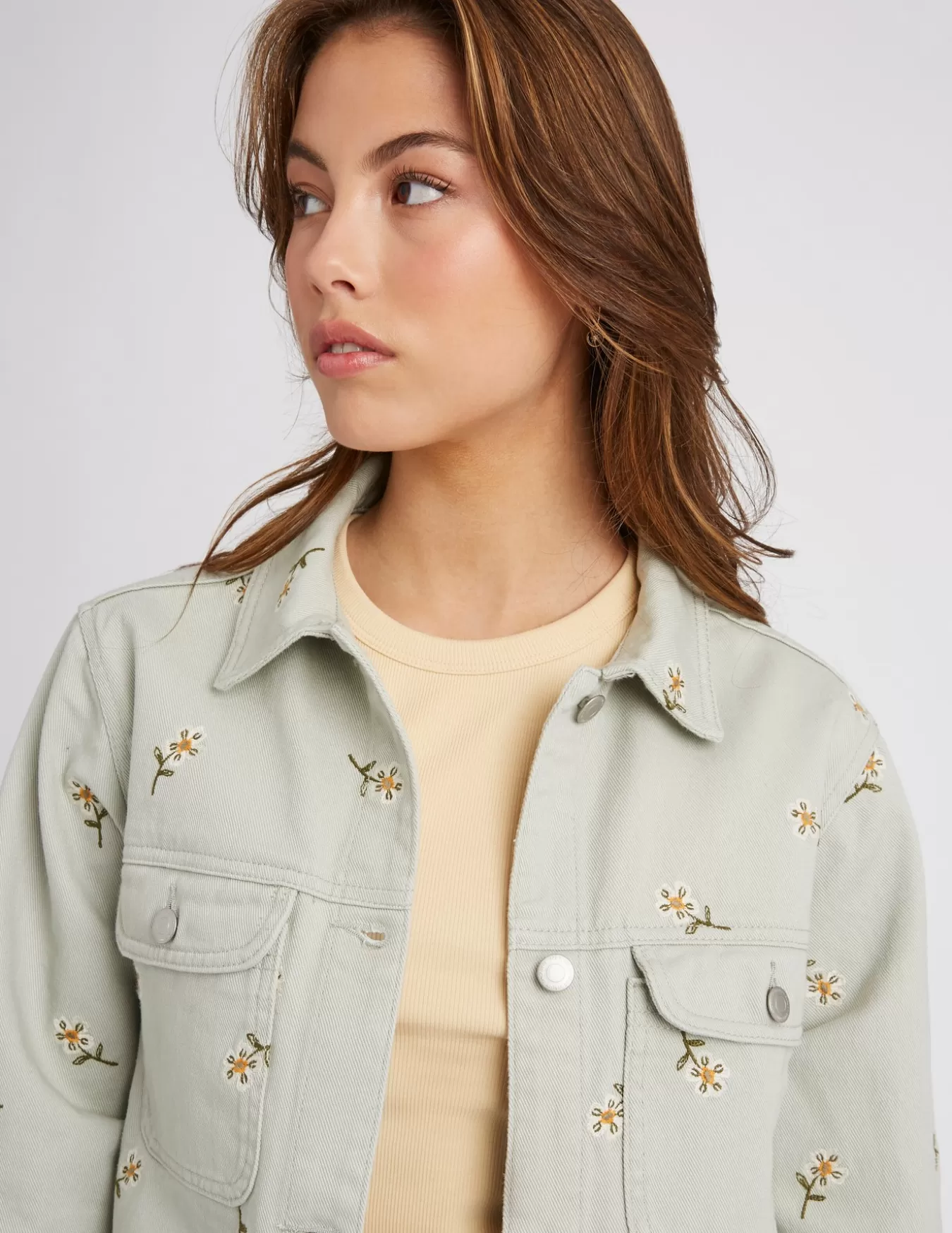 Veste En Jean Brodée^BZB Online