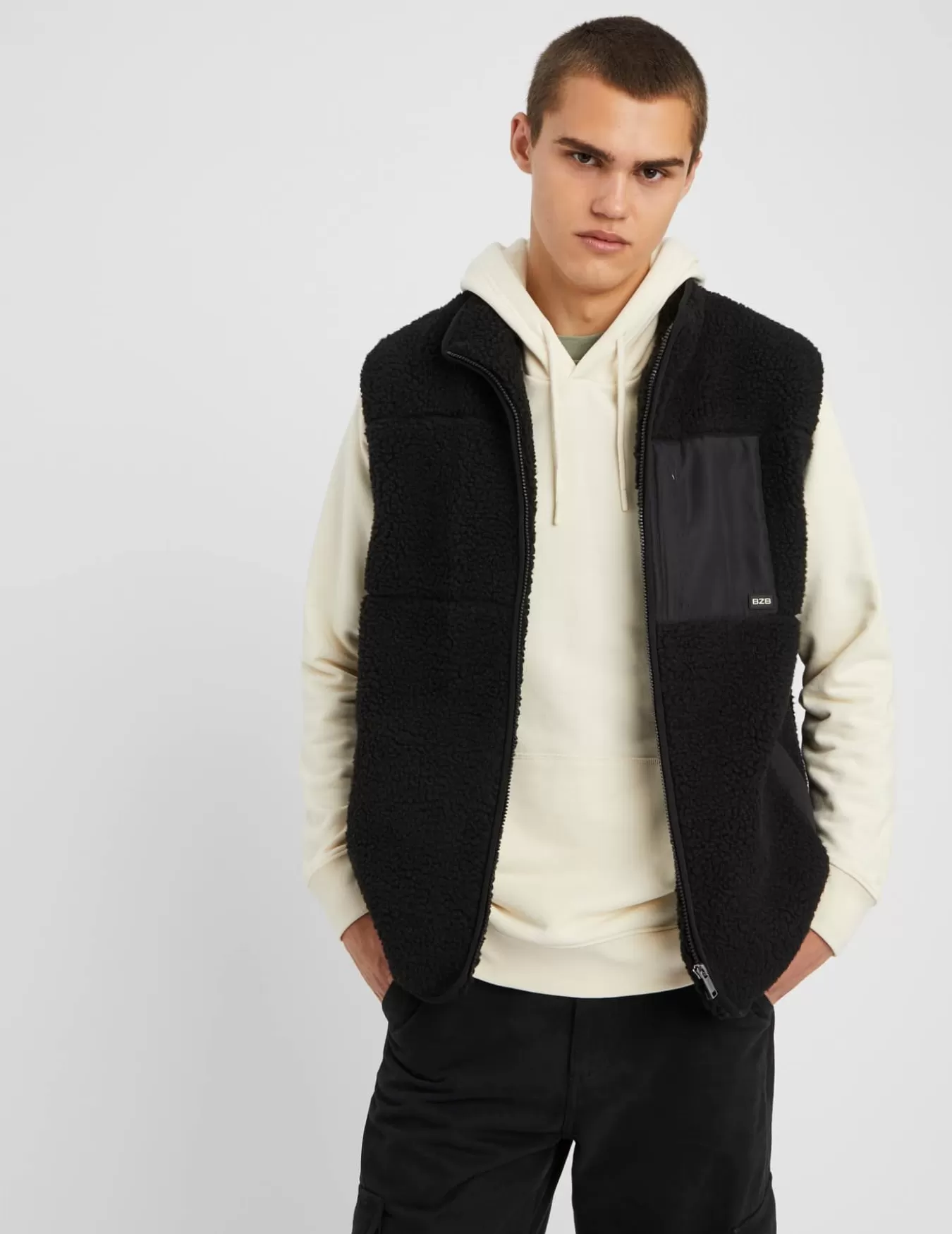 Veste Zippée Sans Manches Sherpa^BZB Clearance